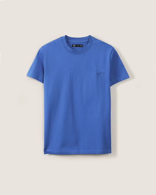 Playera Azul Con Bolsillo