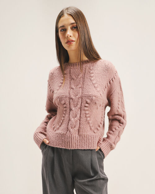 Su&eacute;ter Tejido Rosa