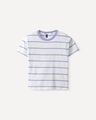 Playera Rayas Lila,AZUL ACERO