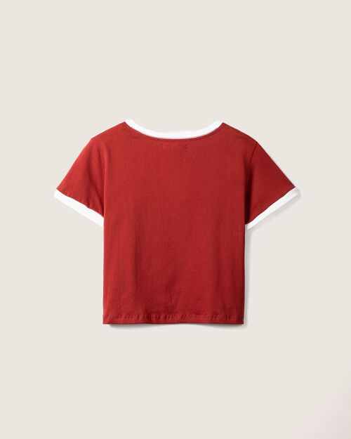 Playera Roja Estampada