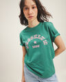 Playera Azul Estampada,VERDE BOSQUE