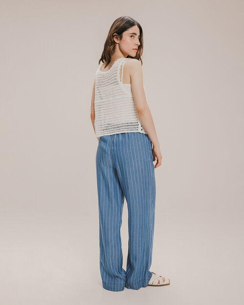 Pantalón Straight Rayas