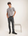 Playera Relaxed Gris,GRIS
