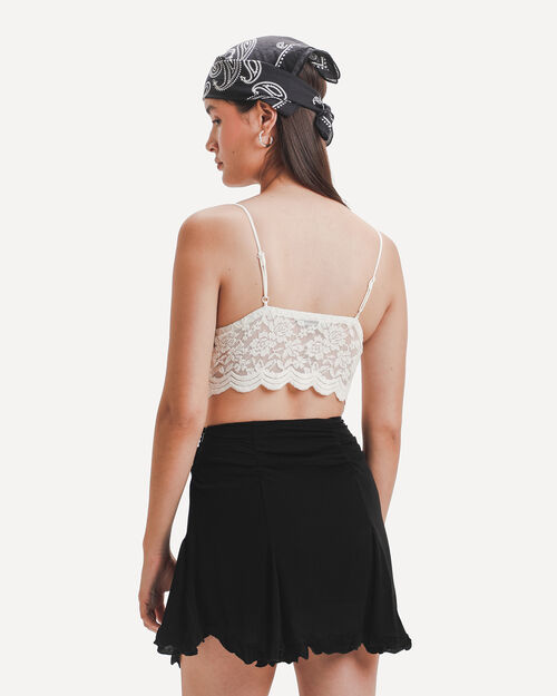 Top Beige Encaje