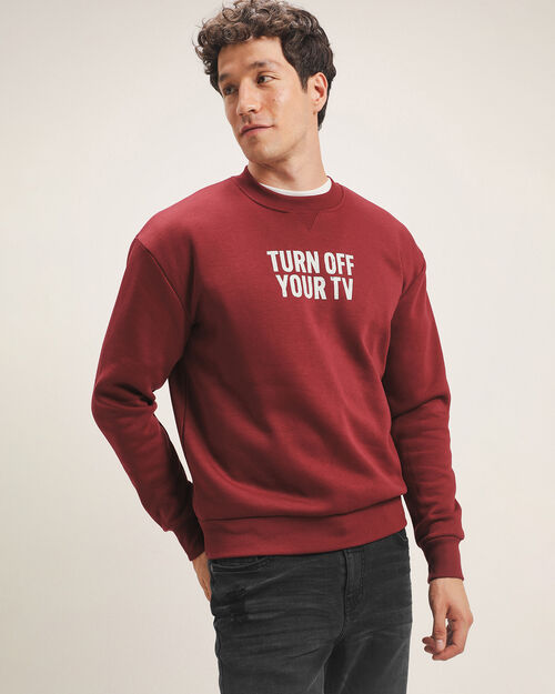 Sudadera Roja Estampada