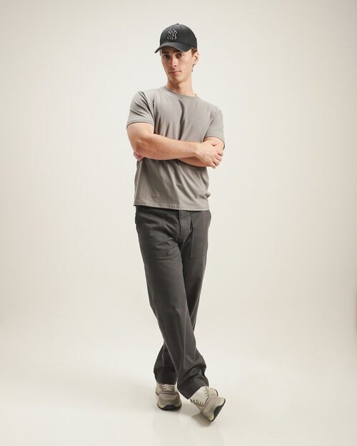 Playera Manga Corta Gris