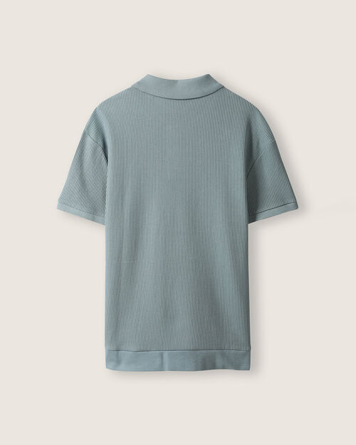 Polo Manga Corta Azul