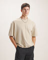 Playera Beige Cropped,BEIGE