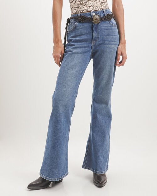 Jeans Flare Azul