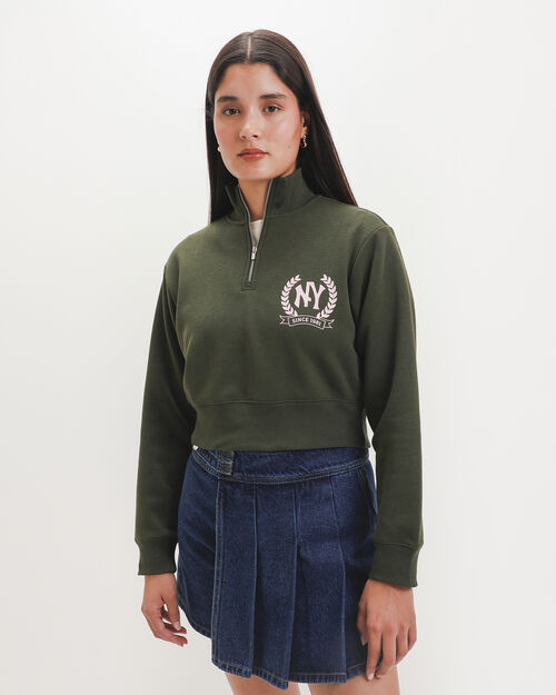 Sudadera Cerrada Verde