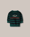 Sudadera Cerrada Rayas,AZUL TEAL