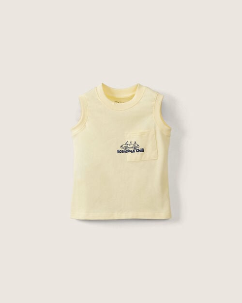 Playera Tank Top Amarilla