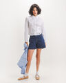 Camisa Blanca Cropped,BLANCO