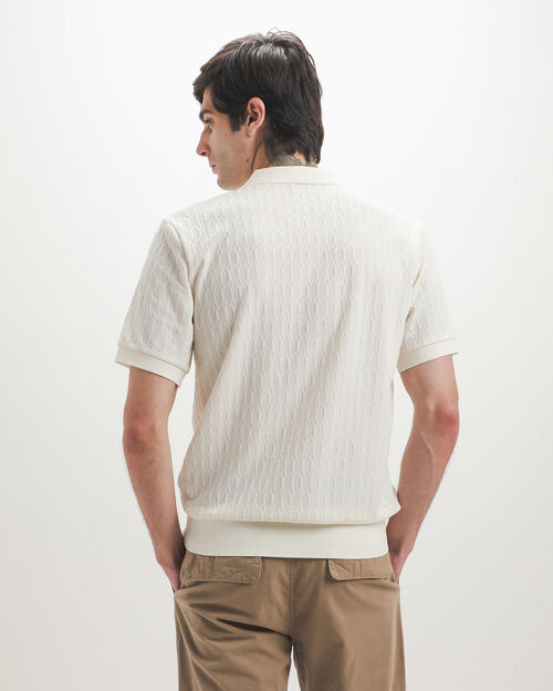 Polo Manga Corta Textura