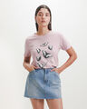 Playera Regular Gr&aacute;fico,ROSA EMPOLVADO