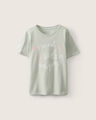 Playera Beige Texto Love,VERDE EMPOLVADO