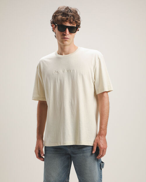 Playera Beige Con Bordado