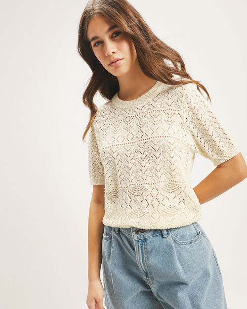 Top Tejido Beige