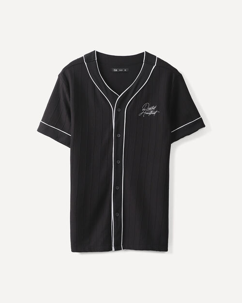 Camisa Negra Beisbolera