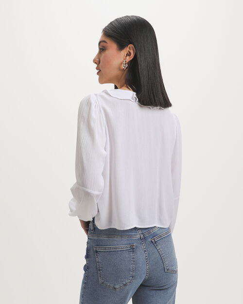 Blusa Blanco Lazos