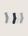 Pack 5 Calcetines Con Volante,GRIS