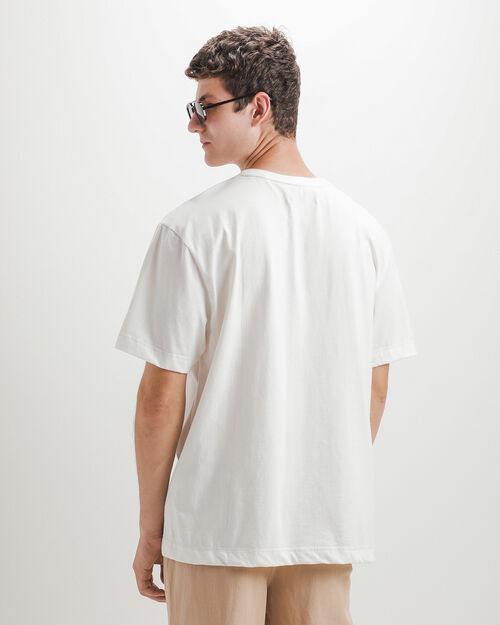 Playera Beige Bordada