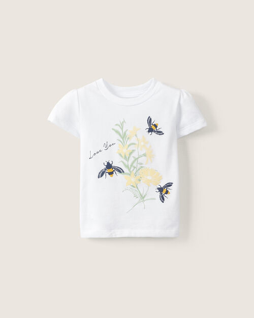 Playera Manga Corta Flores