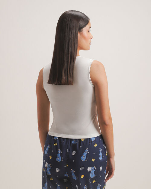 Top Blanco Sin Mangas