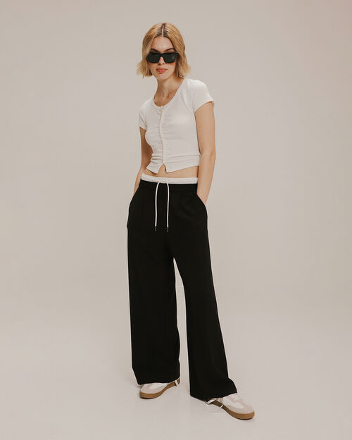 Pantalón Contraste Cintura