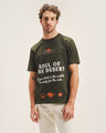 Playera Estampada Fit Regular,OLIVO