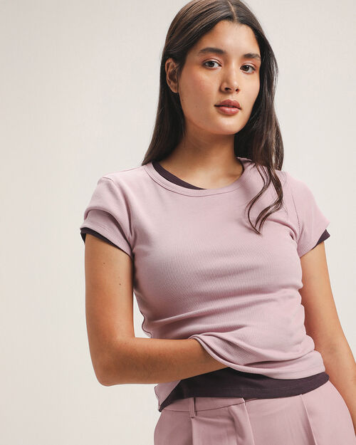 Playera Rosa Manga Corta