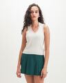 Polo Tejida Verde,BLANCO HUESO