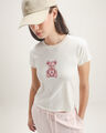 Playera Beige Estampado,BLANCO HUESO
