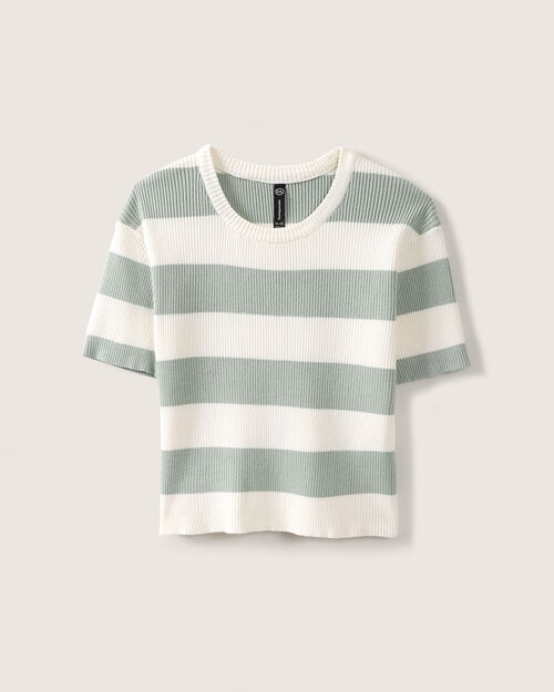 Crop Top Manga Corta