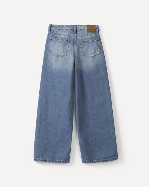 Jeans Wide Leg Bordado