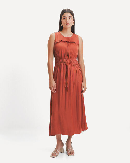 Vestido Midi Satinado