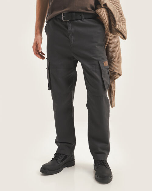 Pantalón Fit Baggy Gris
