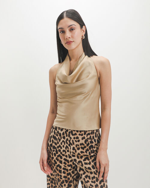 Top Halter Caf&eacute;