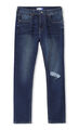 Skinny Tapered Jeans,AZUL MARINO