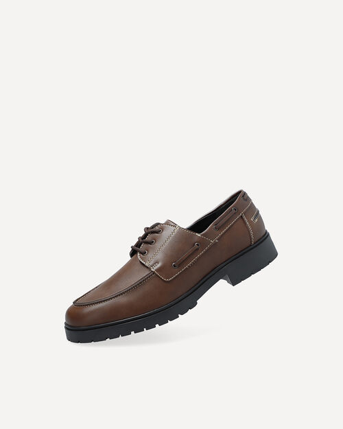 Mocasines Caf&eacute;s Agujetas