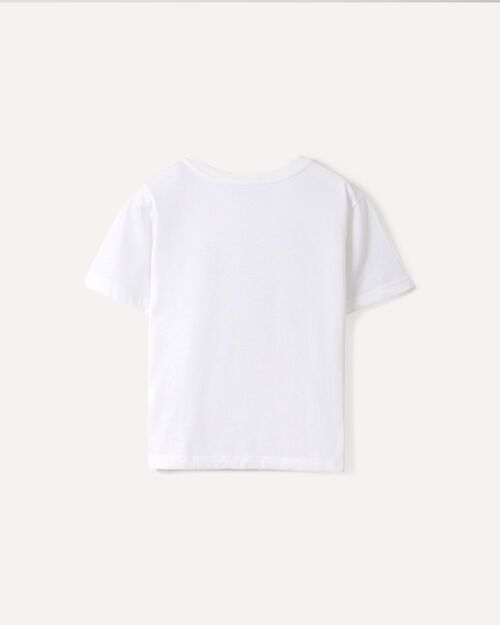 Playera Blanca Flores