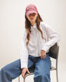Camisa Cropped Blanca,BLANCO