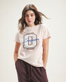 Playera Roja Estampada,ROSA PASTEL