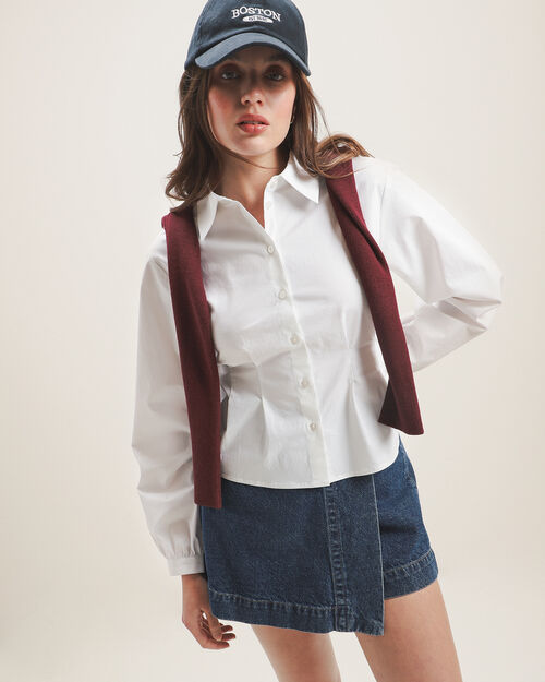 Camisa Blanca Pinzas