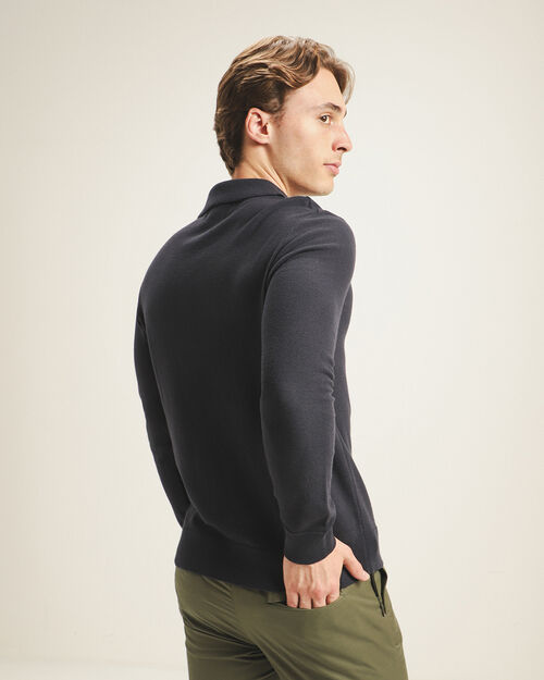 Suéter Polo Azul