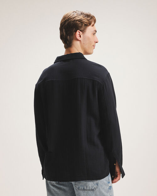 Camisa Fit Relaxed Negra