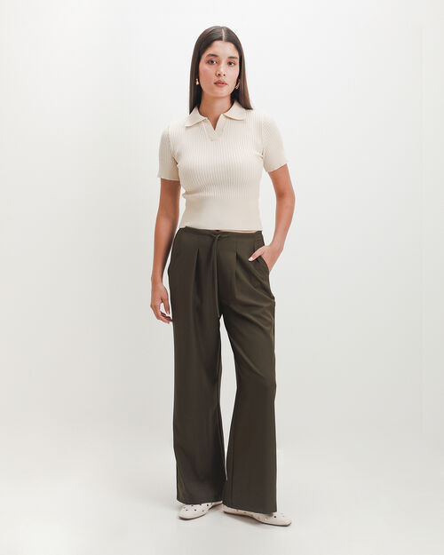 Pantal&oacute;n Verde Jareta