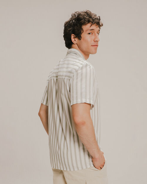 Camisa Fit Regular Rayas