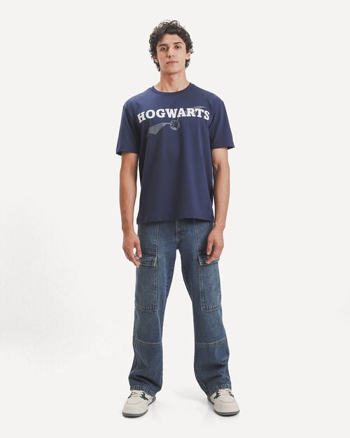 Playera Azul Hogwarts
