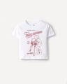 Playera Gris Gr&aacute;fico,BLANCO